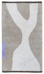 Tappeto in cotone lavabile bianco e beige 50x80 cm Figura - Mette Ditmer Denmark