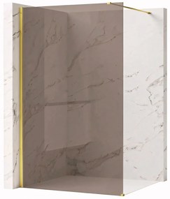 Parete doccia Rea Flexi Brown / Gold 100