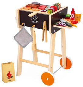 Barbecue in legno con accessori