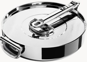 Padella in acciaio inossidabile con manico pieghevole e coperchio Space