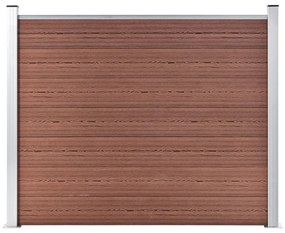 Pannello Di Recinzione İn Wpc 180x146 Cm Marrone /