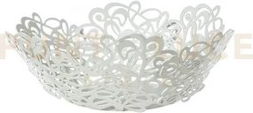 Centrotavola di design scarabocchio piccolo bianco marmo