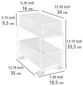 WENKO 69769800 - Supporto GIOMA 35x33,5 cm bianco