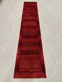 Loribaft Tappeto 90 x 460 Rosso (Iran) Annodato A Mano