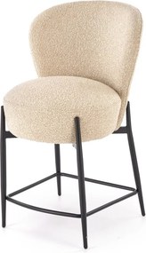 Sgabello H126 in tessuto beige – 57x61x95 cm