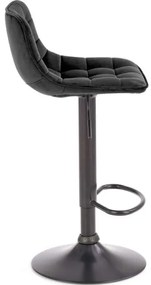 Sgabello bar 106x43 cm nero