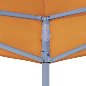 Tetto per Tendone per Feste 3x3 m Arancione 270 g/m²