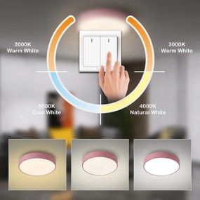 Brilagi - Plafoniera LED POOL LED/36W/230V 3000/4000/6000K 30 cm rosa