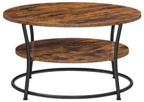 Tavolino da salotto ELDUR marrone/nero