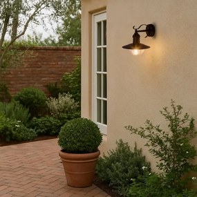 Brilagi - Lampada da parete esterna MOLDE 1xE27/60W/230V IP44 nera