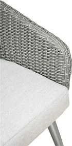 Set di mobili da giardino grigio chiaro in rattan artificiale Bistro – Unique Furniture