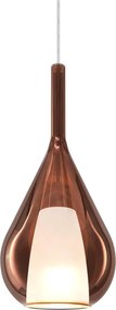 Ideal Lux - Lampada a sospensione con cavo KALIQUE 1xE27/42W/230V Ø 18 cm, finitura rame fumé