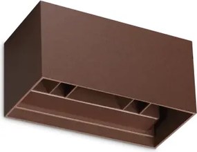 Atom applique da esterno 25 w on-off 2100 lm 3000 k coffee ip54 dop...