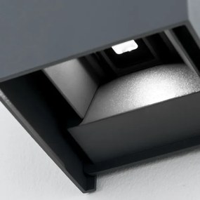 Orion AL 11-1192 - Lampada da parete esterna LED CUBE 2x3W 230V IP54 antr.