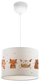 Lampadario per cameretta CANDY 1xE27/40W/230V bianco/marrone