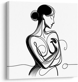 Quadro su tela – Linee di eleganza femminile