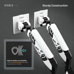 Supporto Doppio per Monitor da 49 Pollici Bianco e Nero X-Arm Dual RGB