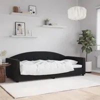 Letto da Giorno Nero 90x200 cm in Vellutocod mxl 81898