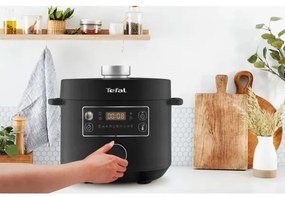 Tefal - Pentola elettrica multifunzionale TURBO CUISINE 4,8 l 1090W/230V nero