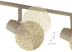 Faretto DEX 4xE14/10W/230V beige/crema