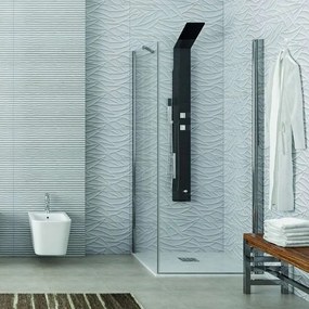 Kamalu - Box doccia 70x100 anta battente 70 e fisso 100 cm modello KS2800S