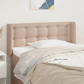 Testiera Ad Orecchio Cappuccino 93x16x78/88 Cm İn Similpelle /
