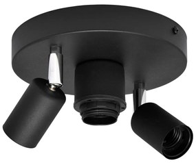 Faretto CENTRO 3xE27/15W/230V nero