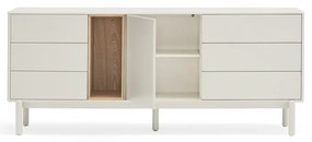 Cassettiera color crema 180x76x40 cm Corvo – Teulat