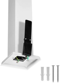 Paletto da Giardino 40cm Acciaio INOX Bianco IP54 Base E27