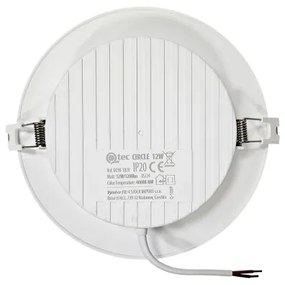 Lampada LED da incasso CIRCLE LED/12W/230V 4000K diametro 17 cm bianco