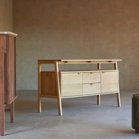 Tikamoon - Credenza in legno di quercia massello 140 Pola