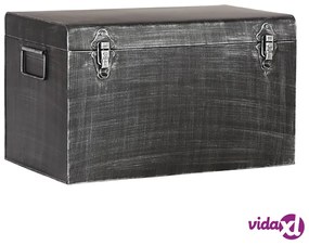 LABEL51 Contenitore Vintage 50x30x30 cm L Nero Anticato