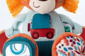 Lilliputiens - Giocattolo di stoffa con attività - Jack il leone