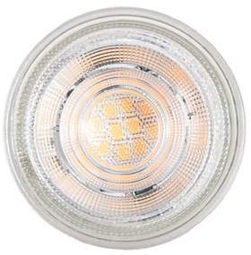 Set van 5 GU10 50mm 3-staps dimbaar in Kelvin LED lampen helder 4.5W 380 lm 2000-2700K