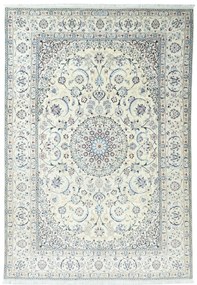 Nain Tappeto 350x240 Beige (Iran) Annodato A Mano