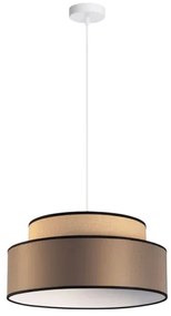 Lampadario a sospensione con filo GRACE 1xE27/60W/230V diametro 40 cm beige/marrone