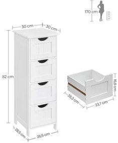 Mobiletto ZARA bianco