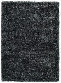 Tappeto grigio antracite 140 x 200 cm Aloe Liso - Universal