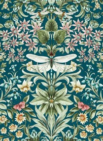 Clarke & Clarke Carta da parati Mirabell - Teal