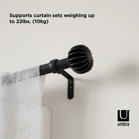 Mantovana estensibile in acciaio 107 - 305 cm Finn - Umbra