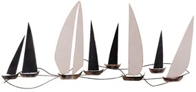 Decorazione murale 52x117 cm barche a vela