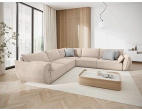 Divano angolare beige (variabile) Vanda - Mazzini Sofas
