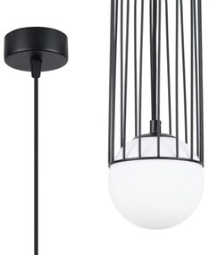 Sollux SL.1332 - Lampadario a sospensione con filo BRINA 1xG9/8W/230V nero