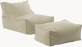 Poltrona sacco da esterno in olefina con pouf Der Sundowner