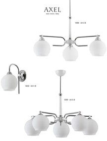 Jupiter 1398 - AX 3 B - Lampadario a sospensione con supporto rigido AXEL 3xE27/60W/230V