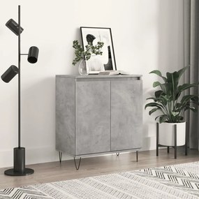 Credenza Grigio Cemento 60x35x70 Cm İn Legno Multistrato /