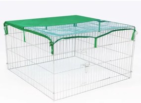 @Pet Recinto per Animali da Esterno Complete 116x116x65 cm in Metallo