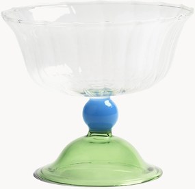 Set di 2 coppe da champagne in vetro soffiato fatto a mano Tulip