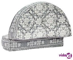 vidaXL Pouf 100x20 cm in Tessuto Grigio Chiaro