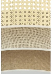 Duolla - Plafoniera LED LUNETA LED/26W/230V diametro 60 cm 4000K rattan/beige